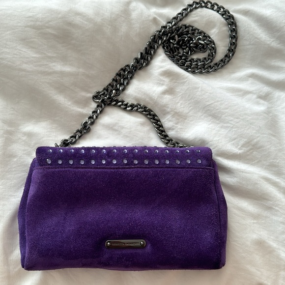 Rebecca Minkoff Edie date night crossbody with crystal studs Passion Flower - Picture 2 of 9